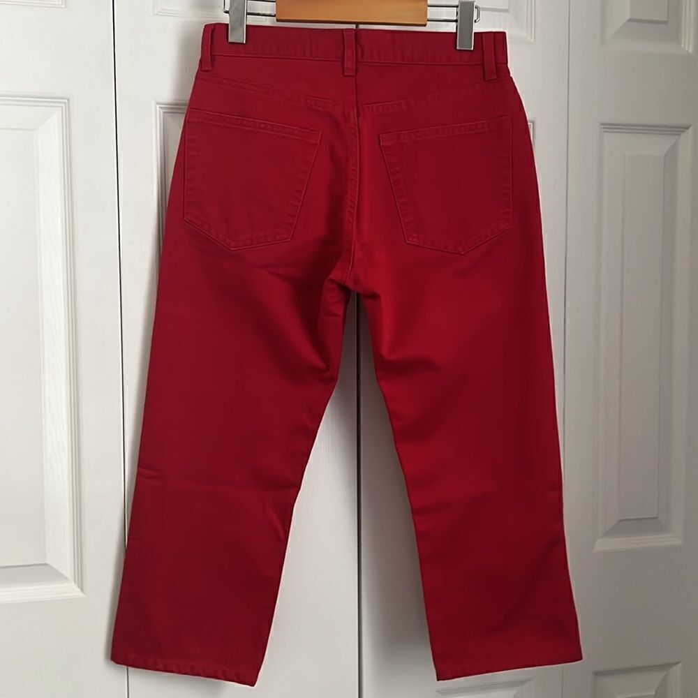 Gap Red High Rise Capris Size 6 - Picture 4 of 7